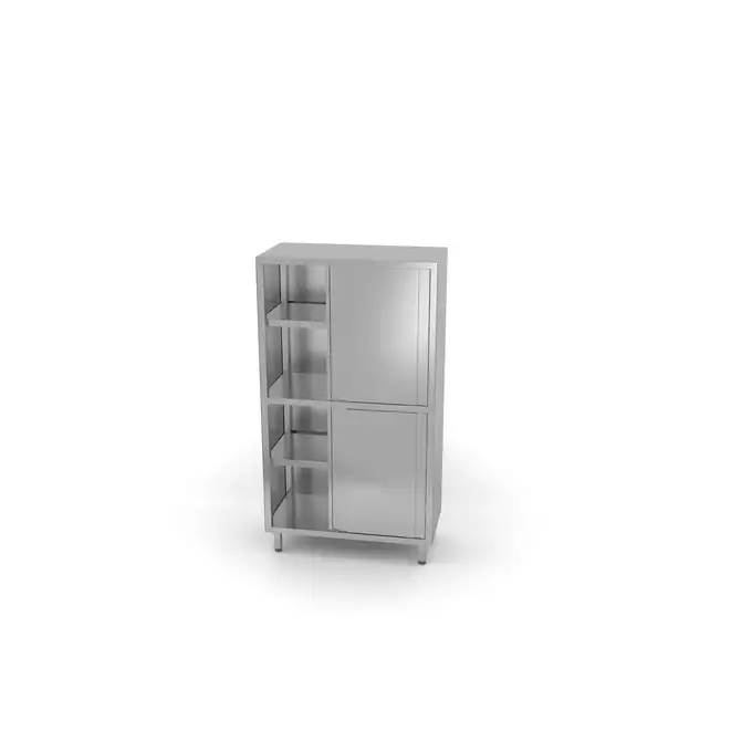 Szafa magazynowa z przegrodą i drzwiami suwanymi 600x800x(H)2000 Polgast 302 086-2