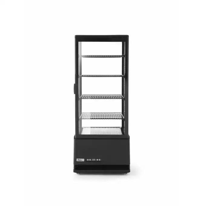 華丸ページ Witryna chłodnicza nastawna czarna 98l Hendi 233269