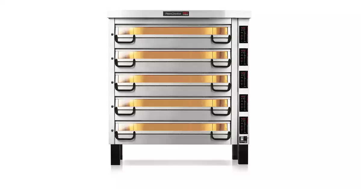 Piec do pizzy elektryczny pięciokomorowy 5x8x35 cm PM 745ED HT Modular ...